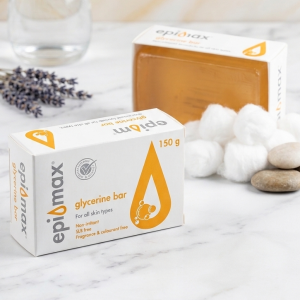 epiømax Pure Glycerine Bar, SLS-Free, Fragrance-Free, 150g